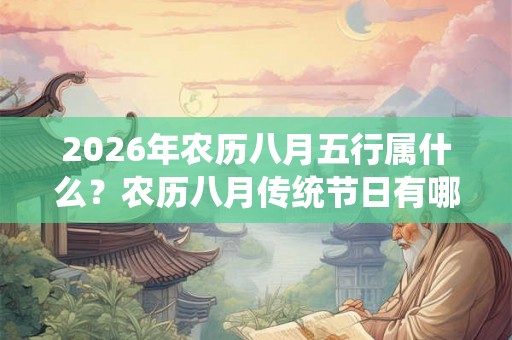 2026年农历八月五行属什么？农历八月传统节日有哪些？