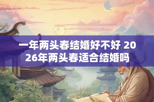 一年两头春结婚好不好 2026年两头春适合结婚吗