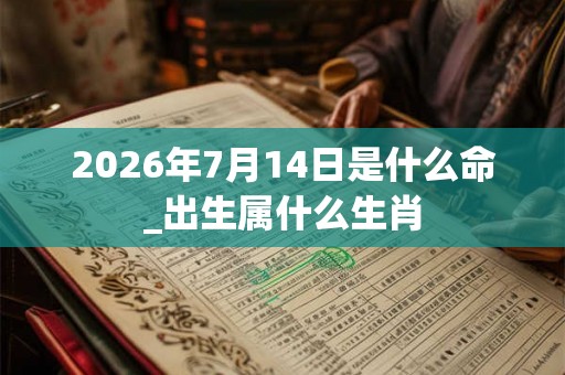 2026年7月14日是什么命_出生属什么生肖