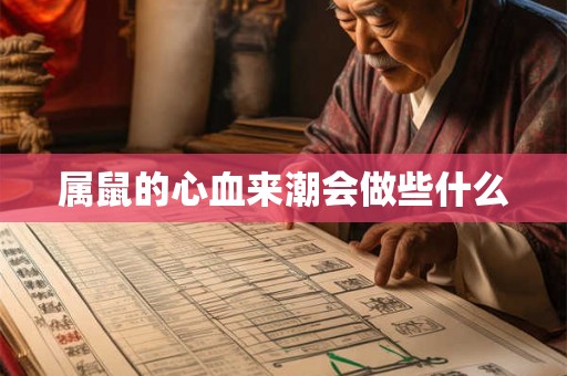 属鼠的心血来潮会做些什么