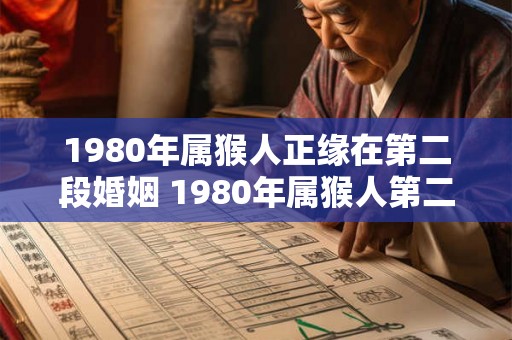 1980年属猴人正缘在第二段婚姻 1980年属猴人第二段婚姻缘如何