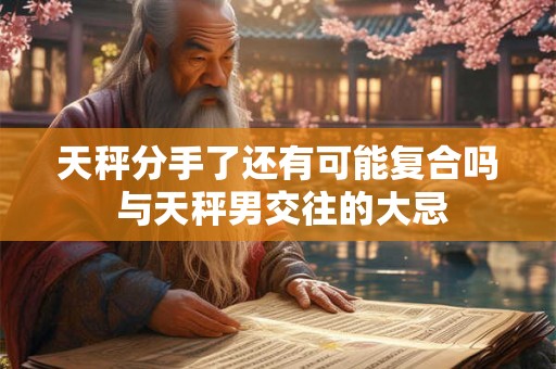 天秤分手了还有可能复合吗 与天秤男交往的大忌