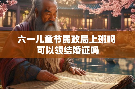 六一儿童节民政局上班吗 可以领结婚证吗