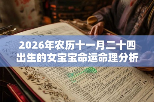 2026年农历十一月二十四出生的女宝宝命运命理分析
