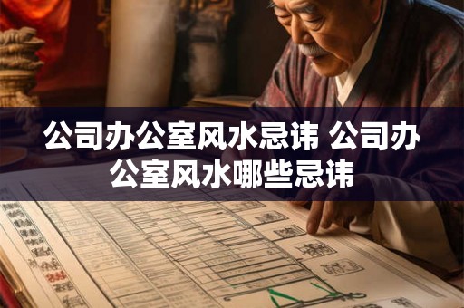公司办公室风水忌讳 公司办公室风水哪些忌讳