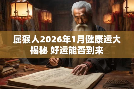 属猴人2026年1月健康运大揭秘 好运能否到来
