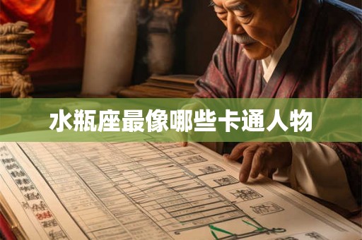 水瓶座最像哪些卡通人物