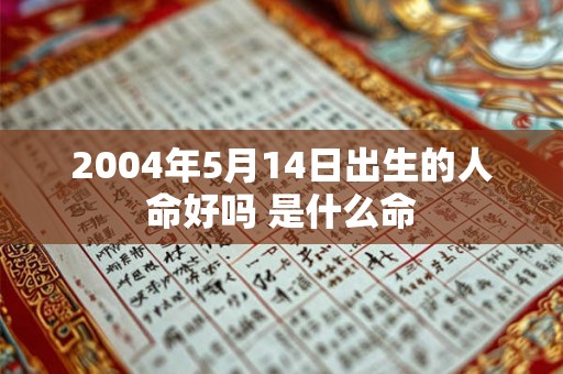 2004年5月14日出生的人命好吗 是什么命