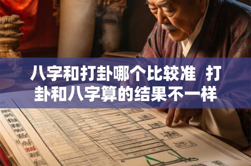 八字和打卦哪个比较准  打卦和八字算的结果不一样