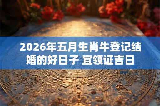 2026年五月生肖牛登记结婚的好日子 宜领证吉日 2026年五月生肖牛登记结婚的好日子 宜领证吉日