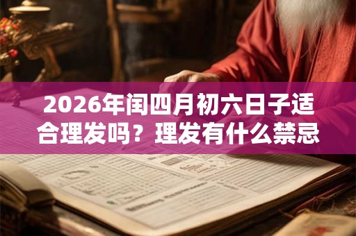 2026年闰四月初六日子适合理发吗？理发有什么禁忌？