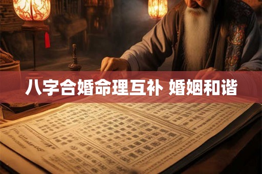 八字合婚命理互补 婚姻和谐 八字合婚命理互补 婚姻和谐