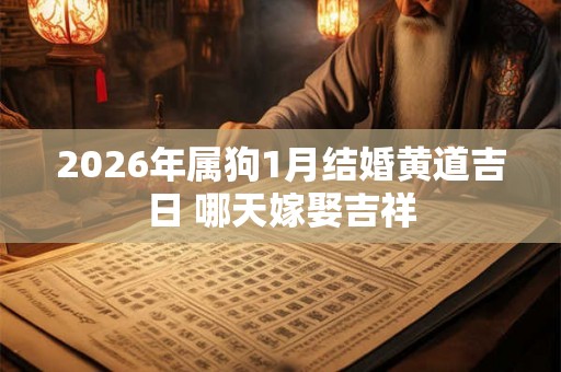 2026年属狗1月结婚黄道吉日 哪天嫁娶吉祥