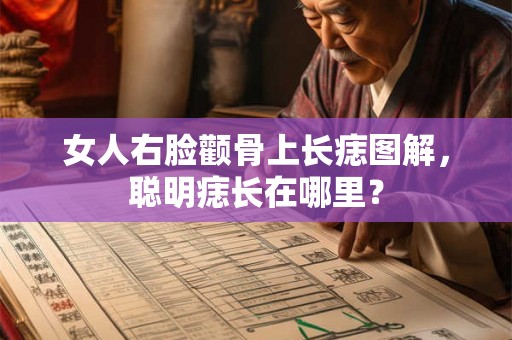 女人右脸颧骨上长痣图解，聪明痣长在哪里？