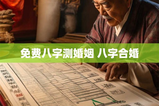 免费八字测婚姻 八字合婚