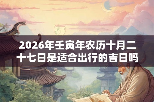 2026年壬寅年农历十月二十七日是适合出行的吉日吗？