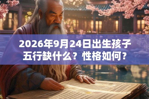 2026年9月24日出生孩子五行缺什么？性格如何？