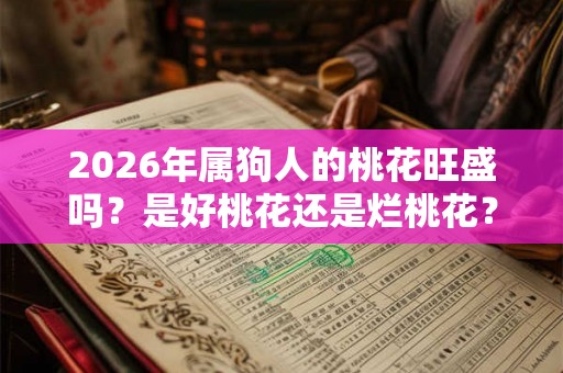 2026年属狗人的桃花旺盛吗？是好桃花还是烂桃花？