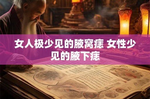 女人极少见的腋窝痣 女性少见的腋下痣