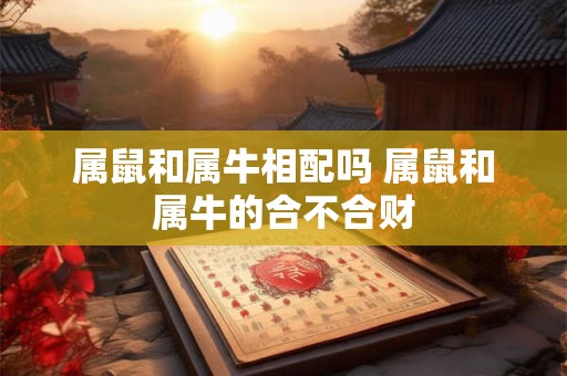 属鼠和属牛相配吗 属鼠和属牛的合不合财
