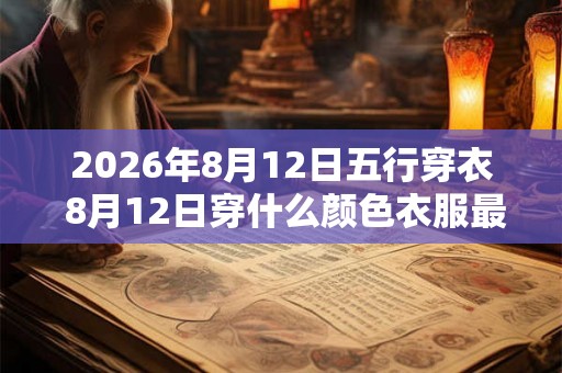 2026年8月12日五行穿衣 8月12日穿什么颜色衣服最旺运 2026年8月12日五行穿衣 8月12日穿什么颜色衣服最旺运