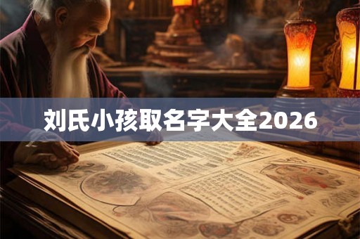 刘氏小孩取名字大全2026
