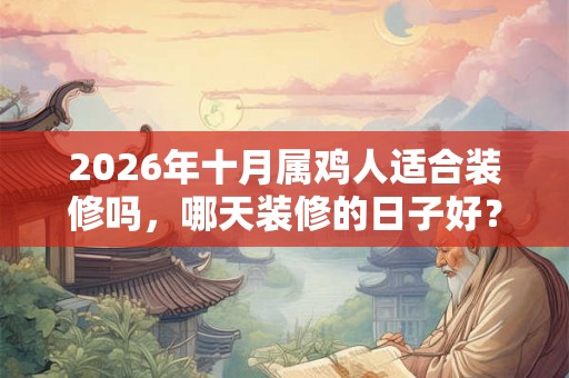 2026年十月属鸡人适合装修吗,哪天装修的日子好? 2026年十月属鸡人适合装修吗,哪天装修的日子好?