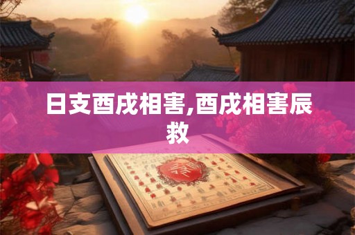 日支酉戌相害,酉戌相害辰救