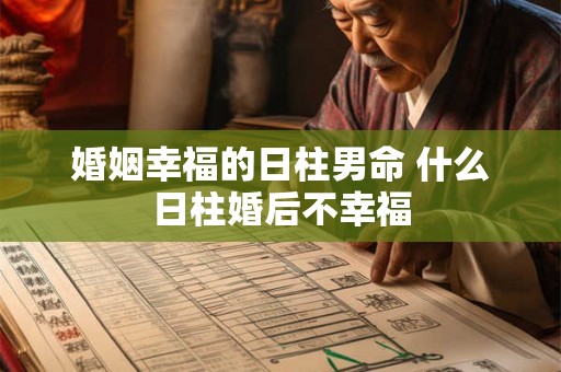 婚姻幸福的日柱男命 什么日柱婚后不幸福