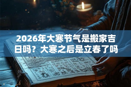 2026年大寒节气是搬家吉日吗?大寒之后是立春了吗? 2026年大寒节气是搬家吉日吗?大寒之后是立春了吗?