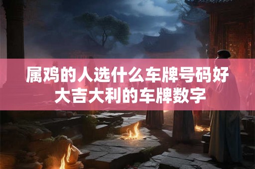 属鸡的人选什么车牌号码好 大吉大利的车牌数字
