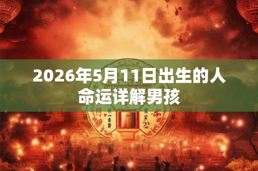 2026年5月11日出生的人命运详解男孩
