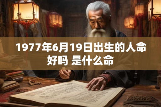 1977年6月19日出生的人命好吗 是什么命 1977年6月19日出生的人命好吗 是什么命