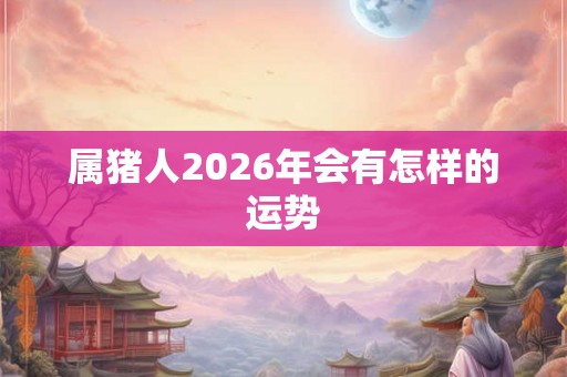 属猪人2026年会有怎样的运势 属猪人2026年会有怎样的运势