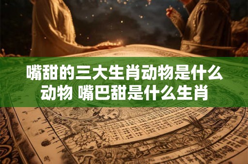 嘴甜的三大生肖动物是什么动物 嘴巴甜是什么生肖