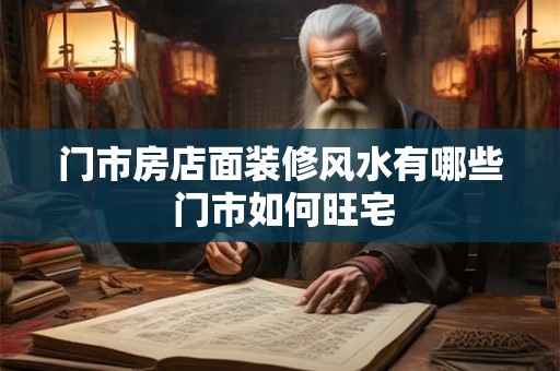 门市房店面装修风水有哪些 门市如何旺宅