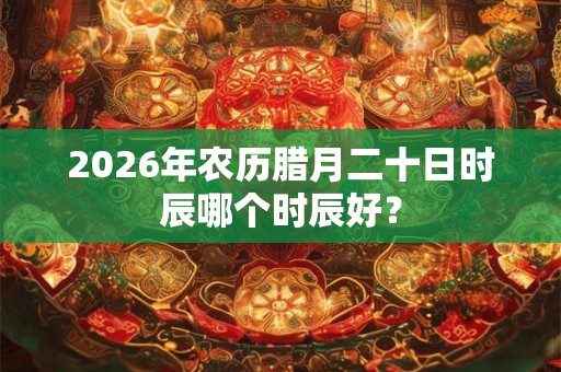 2026年农历腊月二十日时辰哪个时辰好？