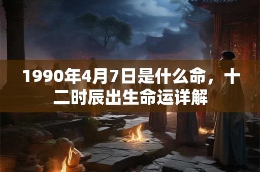 1990年4月7日是什么命，十二时辰出生命运详解