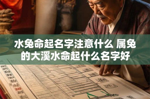 水兔命起名字注意什么 属兔的大溪水命起什么名字好