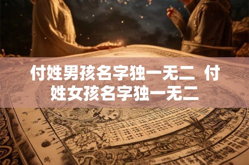 付姓男孩名字独一无二  付姓女孩名字独一无二