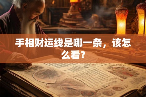 手相财运线是哪一条，该怎么看？