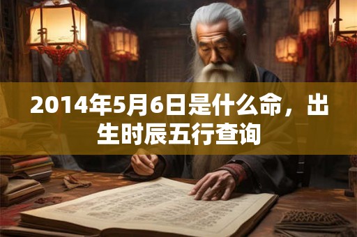 2014年5月6日是什么命,出生时辰五行查询 2014年5月6日是什么命,出生时辰五行查询
