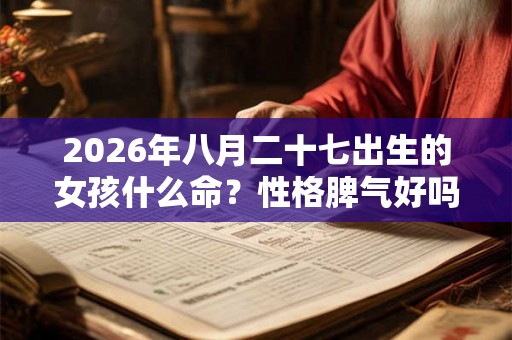 2026年八月二十七出生的女孩什么命？性格脾气好吗？