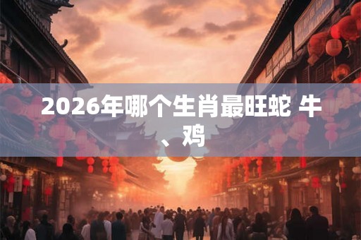 2026年哪个生肖最旺蛇 牛、鸡
