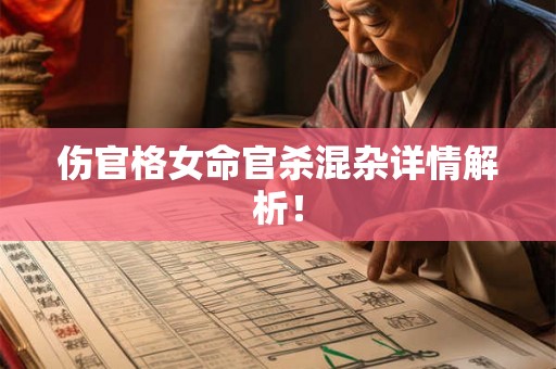 伤官格女命官杀混杂详情解析！