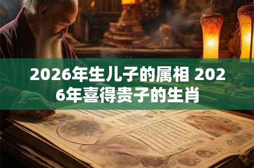 2026年生儿子的属相 2026年喜得贵子的生肖