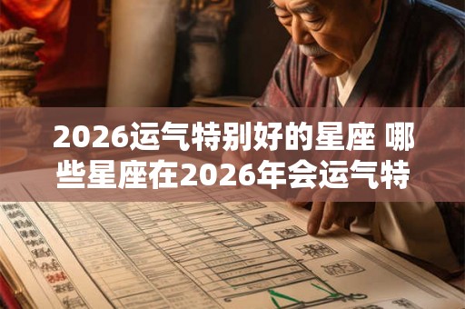 2026运气特别好的星座 哪些星座在2026年会运气特别好