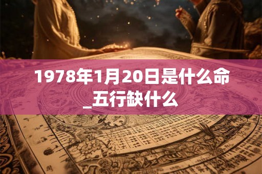 1978年1月20日是什么命_五行缺什么