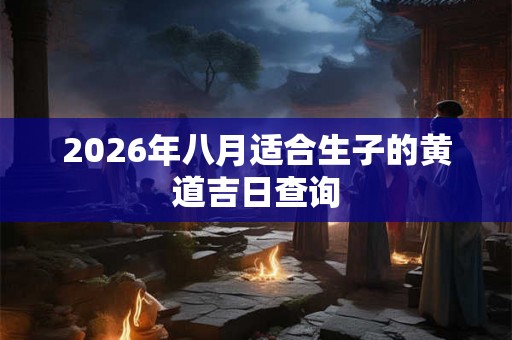 2026年八月适合生子的黄道吉日查询 2026年八月适合生子的黄道吉日查询