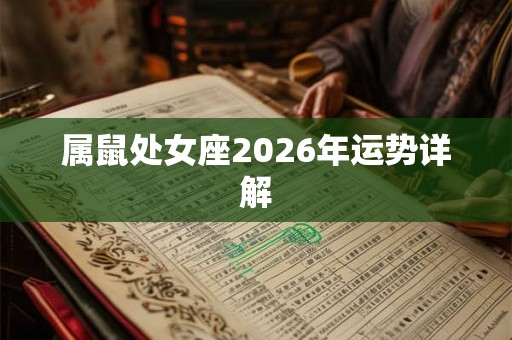 属鼠处女座2026年运势详解